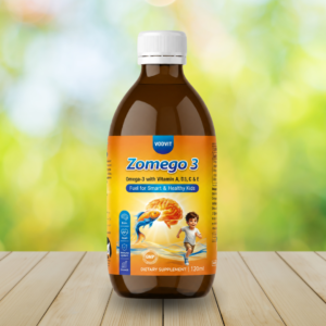 Zomego Omega-3 Kids Syrup with DHA & Multi Vitamins for 2-12 Years